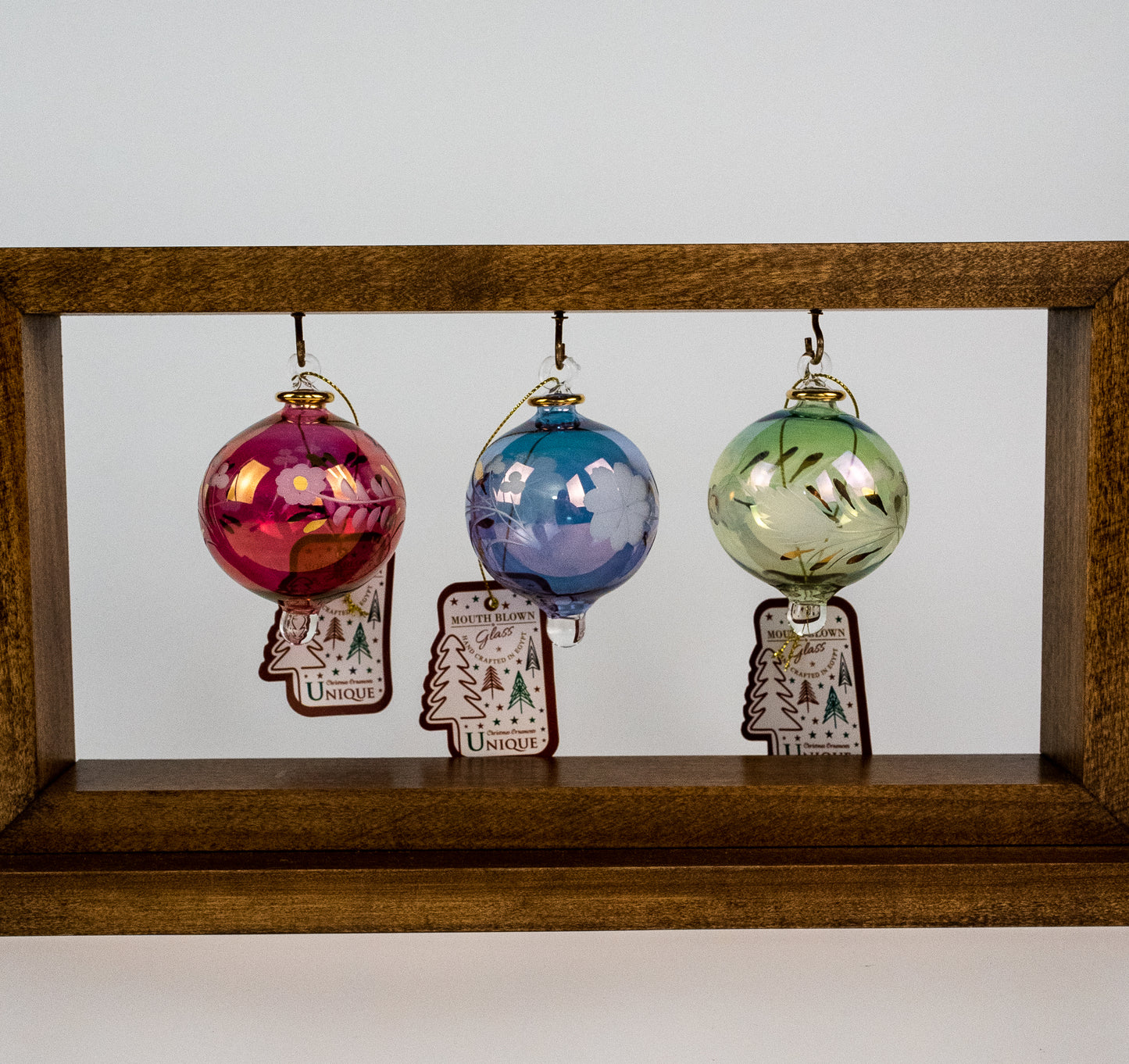 The Engraved Three Colors Bundle "Set Of Three Beautiful Ornaments"